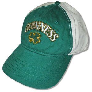 Guinness Beer Mens Guinness Clover Green Strapback Embroidered Hat Cap New